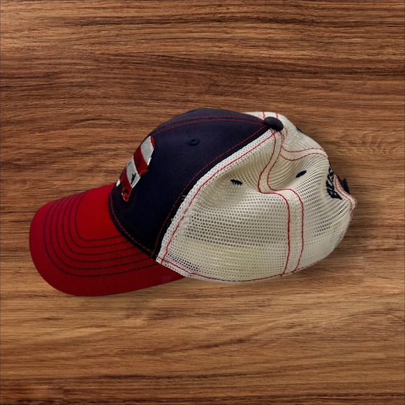 Bush Hog American Flag‎ Hog Trucker Hat Patriotic USA Mesh Back Cap - Picture 2 of 8